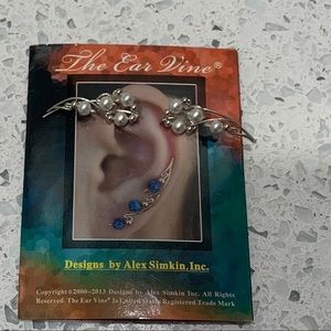 The Ear Vine Faux Pearl ear vine earrings
